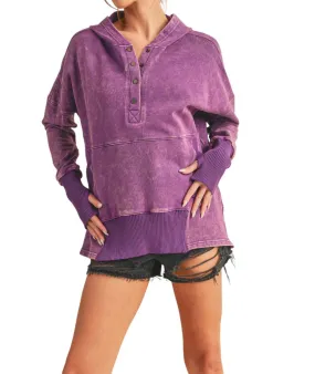 Aemi   Co - Washed Dove Pullover