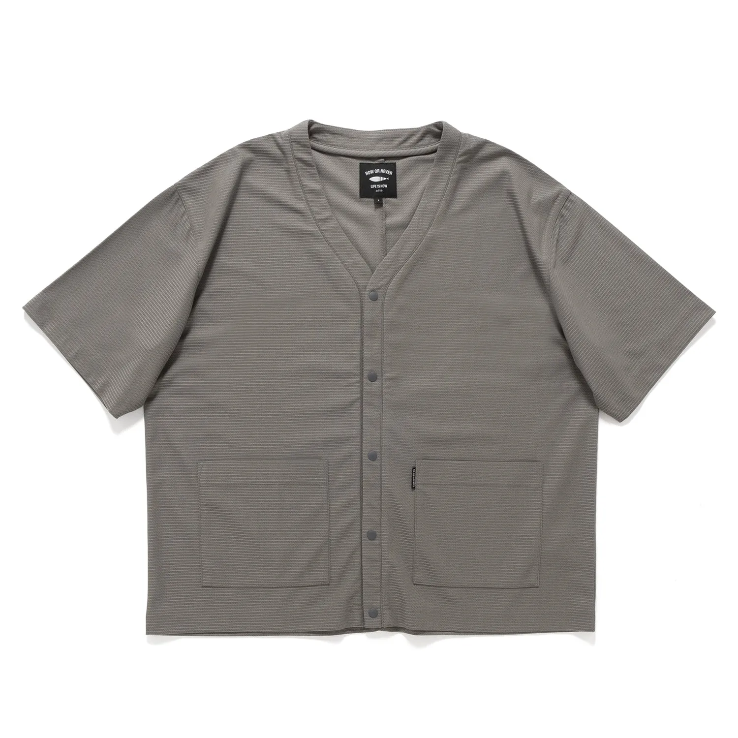 (CD103) Short Sleeve Collarless Jacket