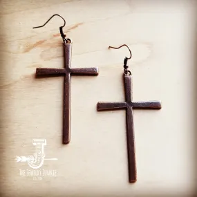 Copper Cross Earrings 235Q