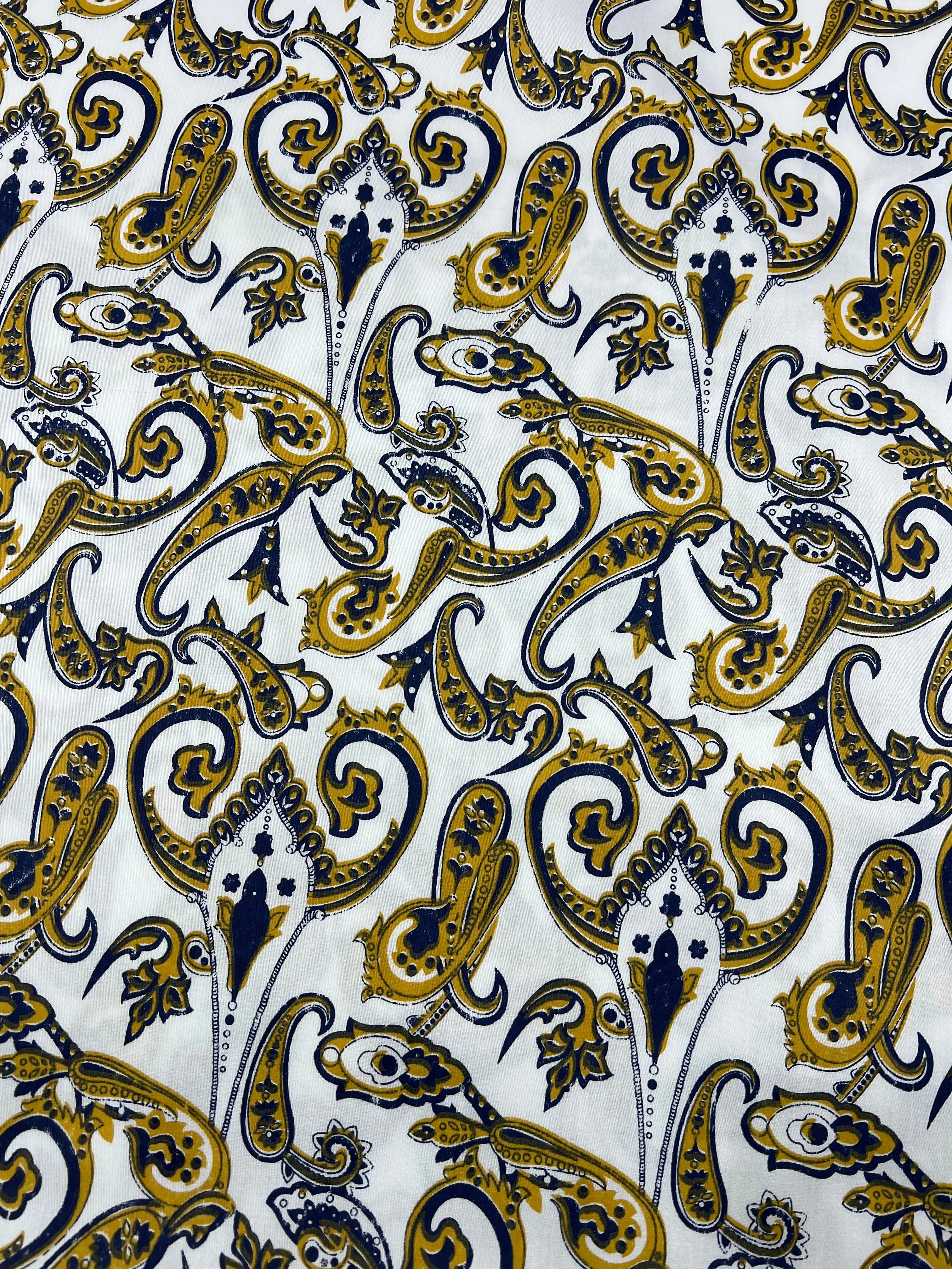 Cotton Sateen - Paisley Swirl - 140cm