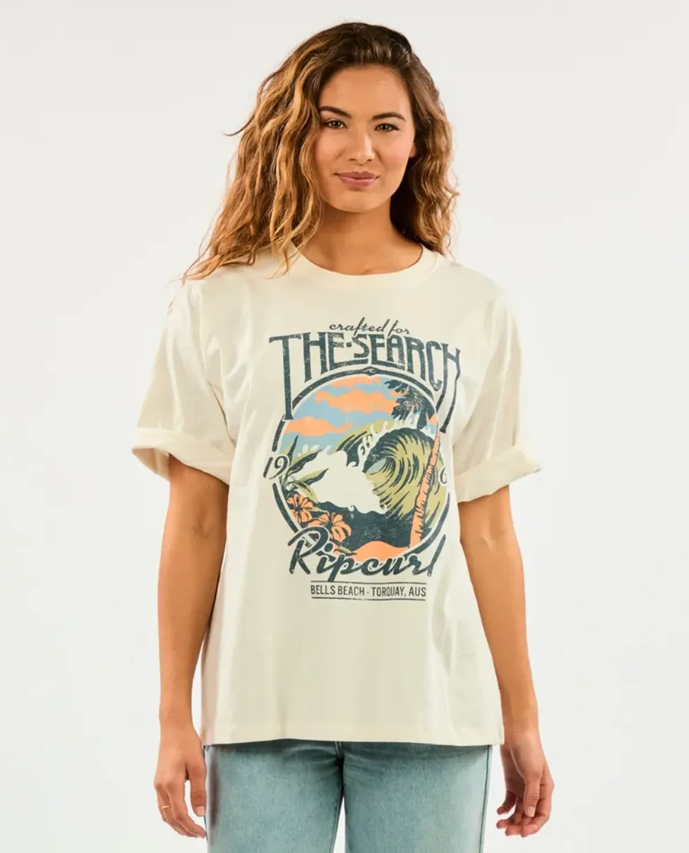 Crafted Heritage Tee - Rip Curl Bone