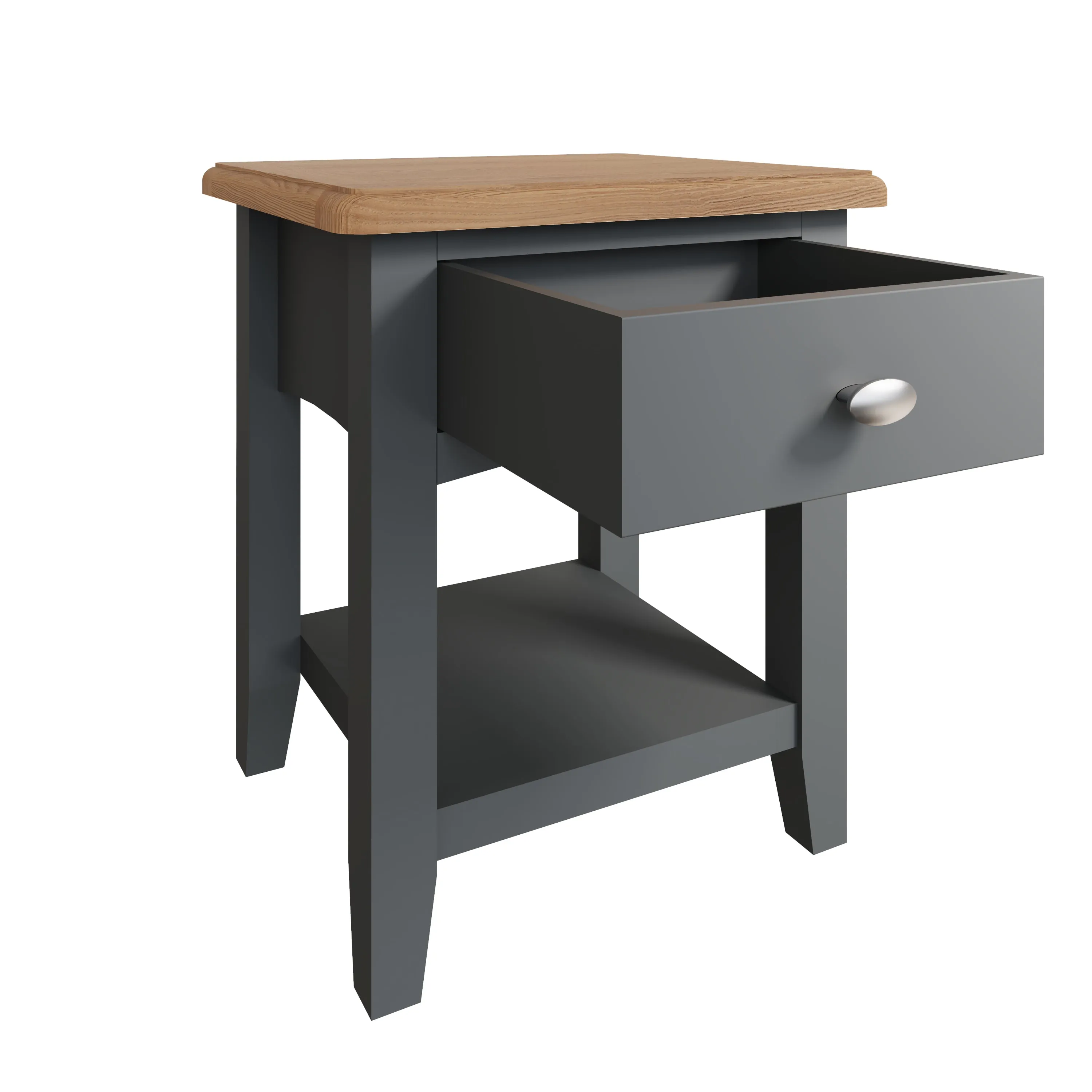 Geras Grey Lamp Table
