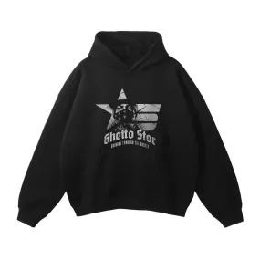 Ghetto Star Oversized Fleece Hoodie