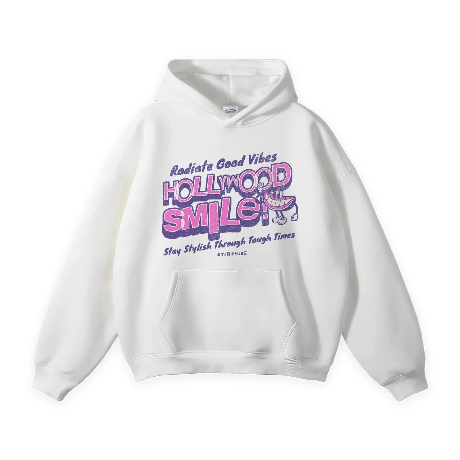 Hollywood Smile Oversized Fleece Hoodie