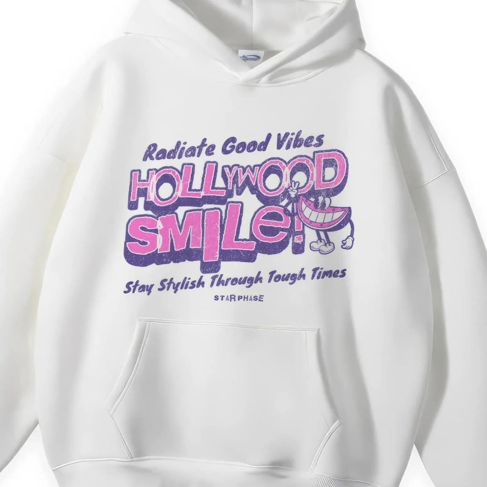 Hollywood Smile Oversized Fleece Hoodie