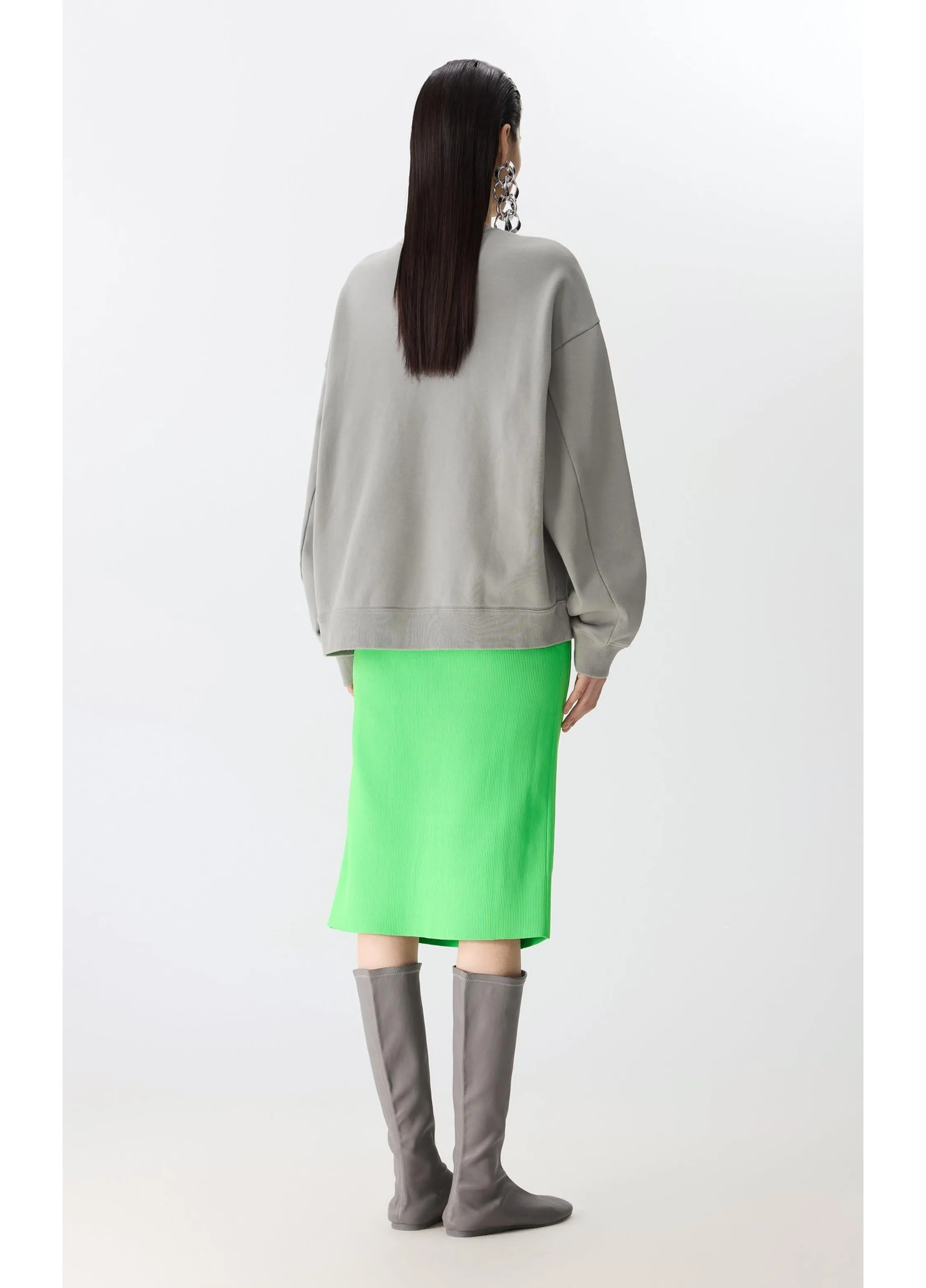 JNBY Playful Cat Oversized Cotton Sweatshirt
