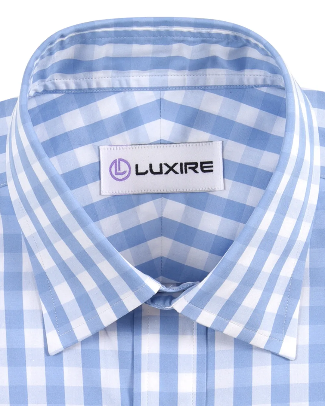 Light Blue White Gingham