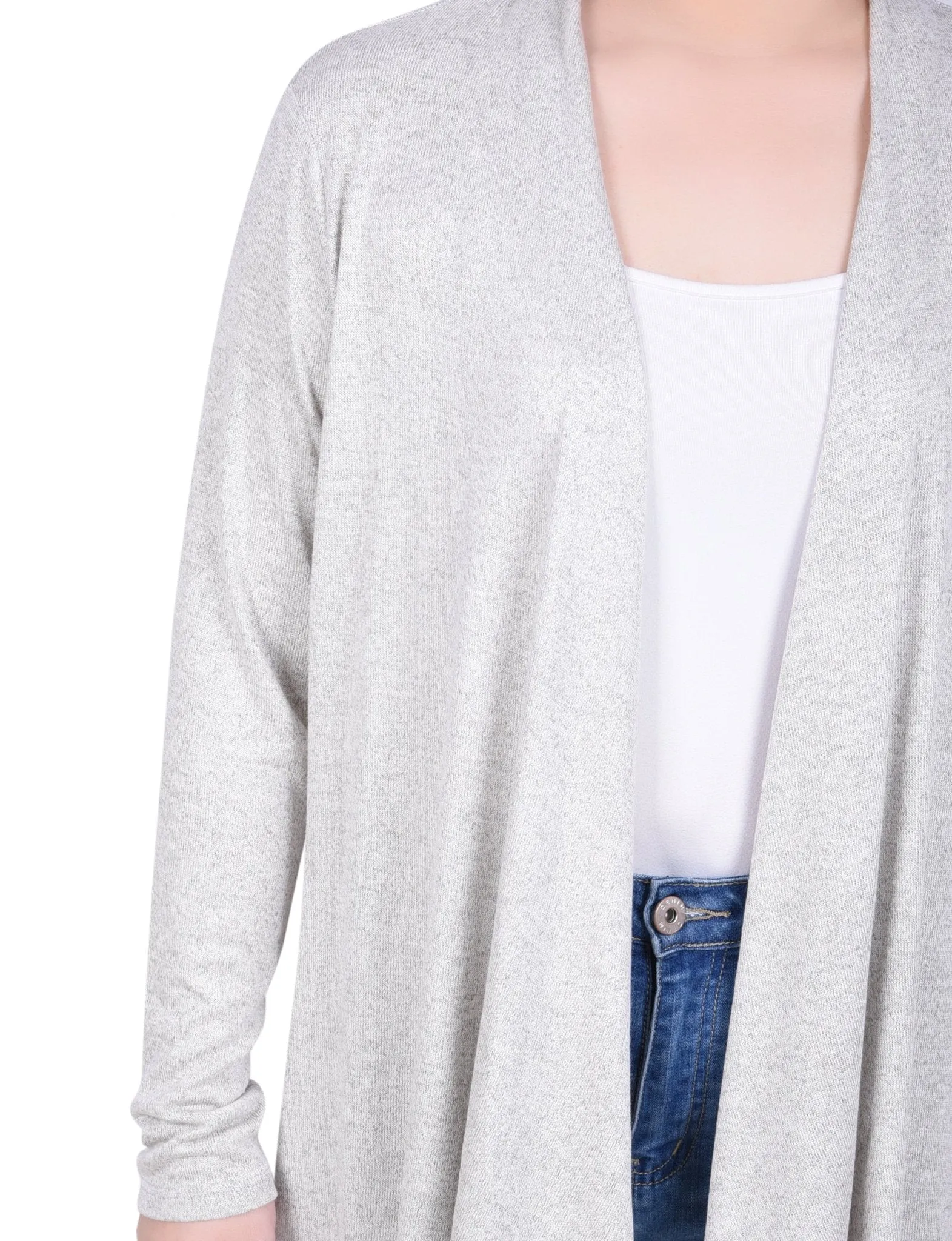 Long Sleeve Swing Cardigan - Petite