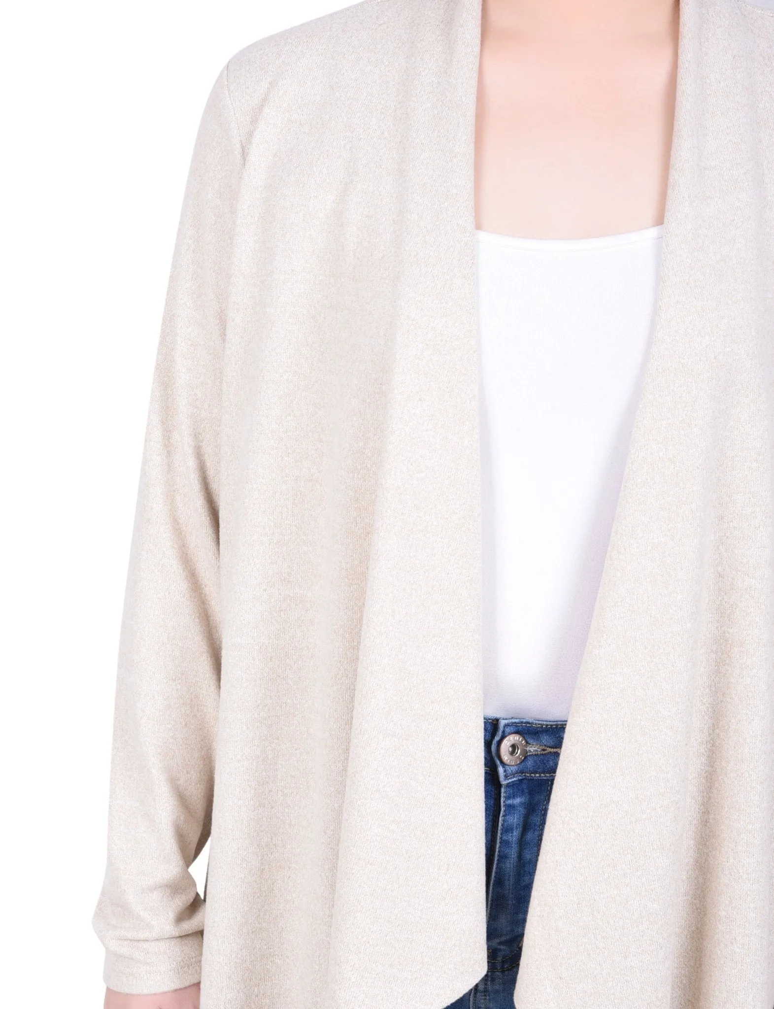 Long Sleeve Swing Cardigan - Petite
