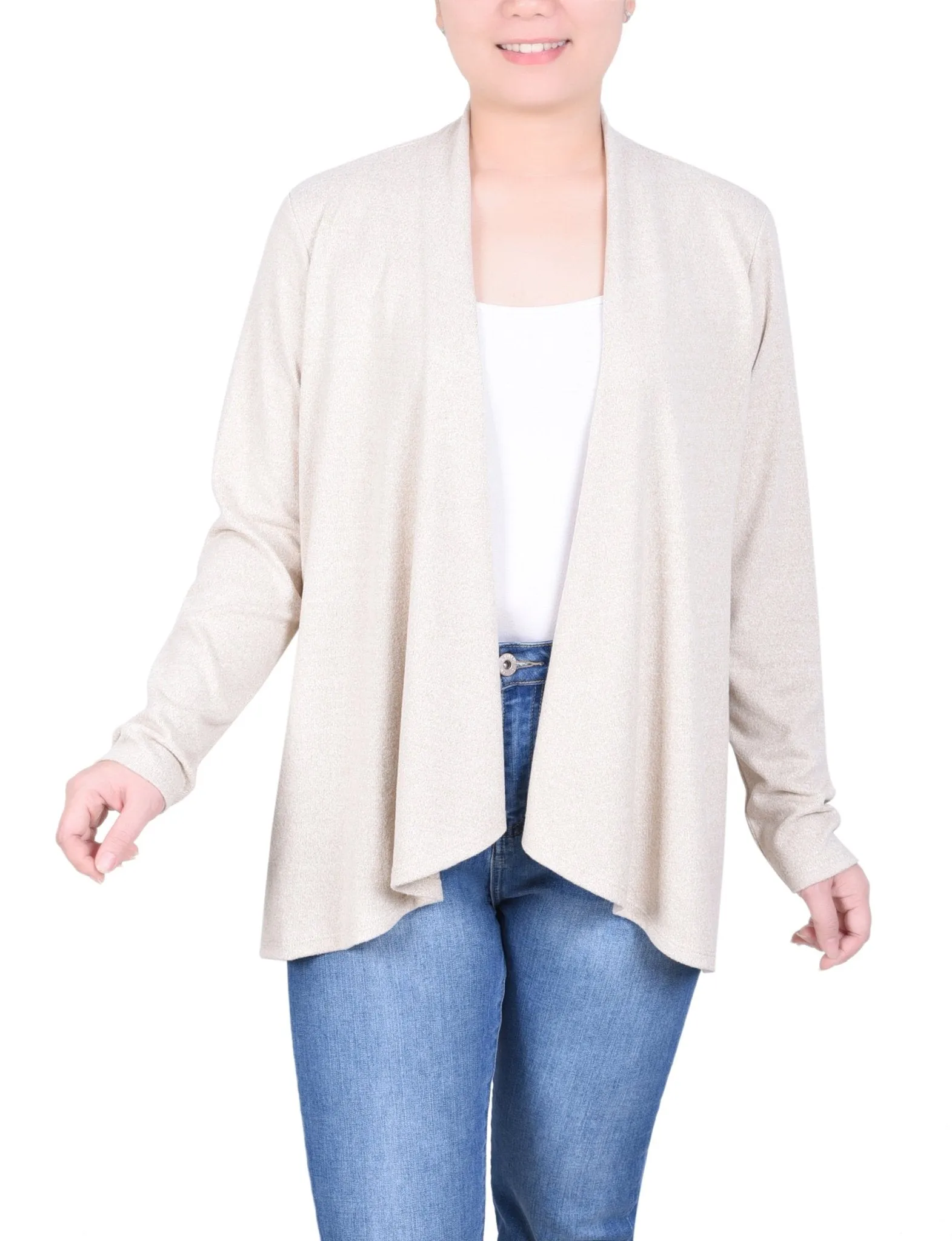 Long Sleeve Swing Cardigan - Petite