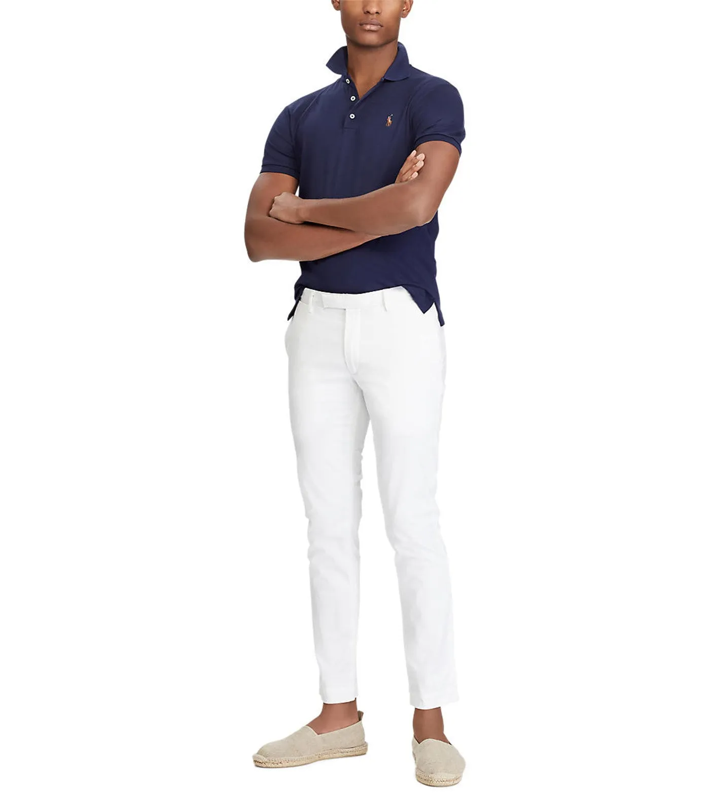 Men's Slim Fit Soft-Touch Polo Shirt Refined Navy
