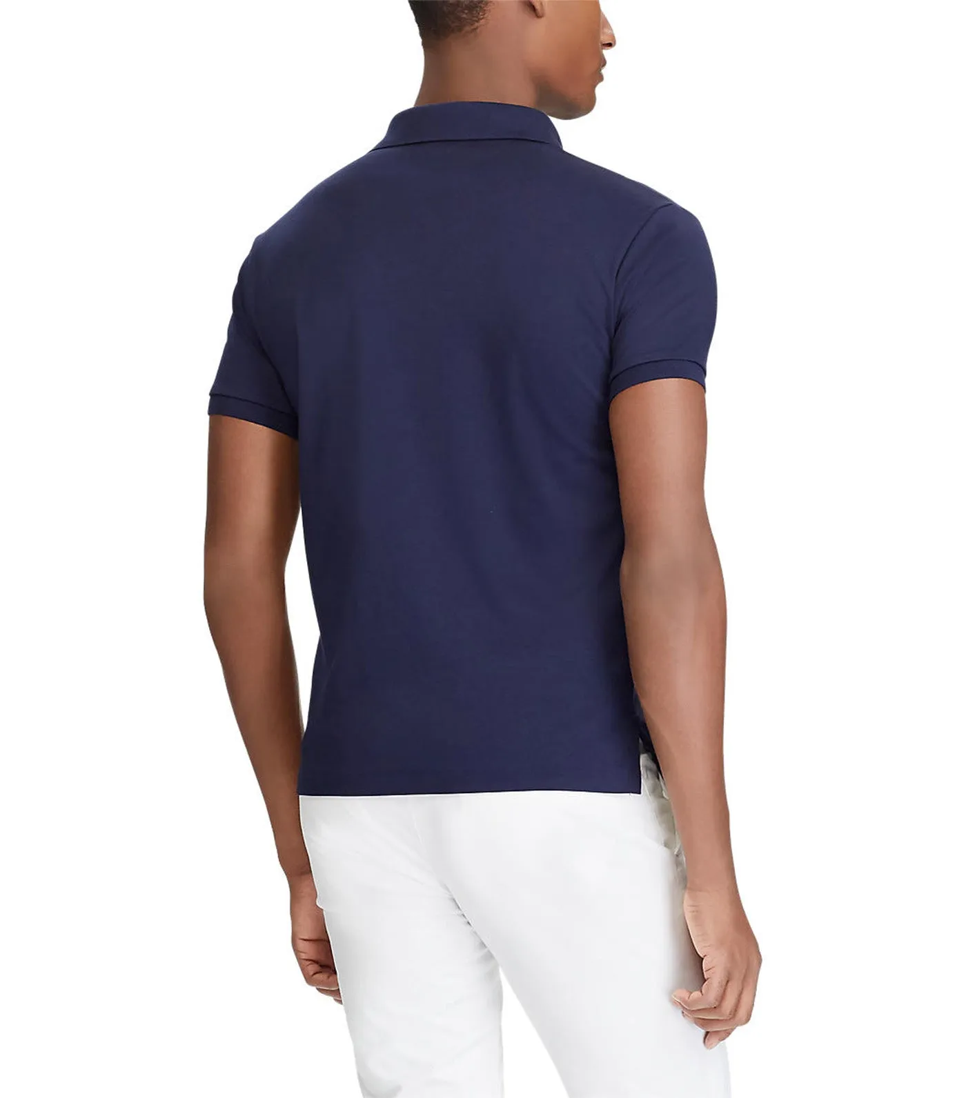 Men's Slim Fit Soft-Touch Polo Shirt Refined Navy