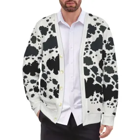 Moo-licious Cow Print Button-Up Cardigan  Trendy Urban Fashion
