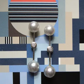 Series  26 | Pearl Jacket, 20 mm Long with Diamonds