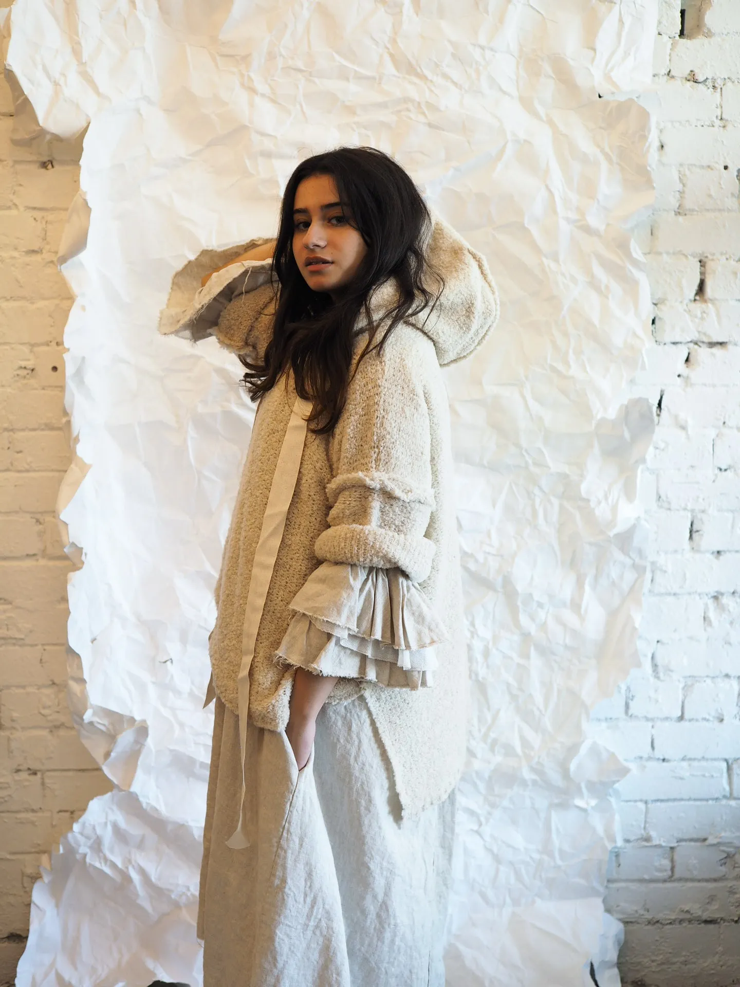 Sloppy Joe hoodie (Alpaca) - Burnt Orange
