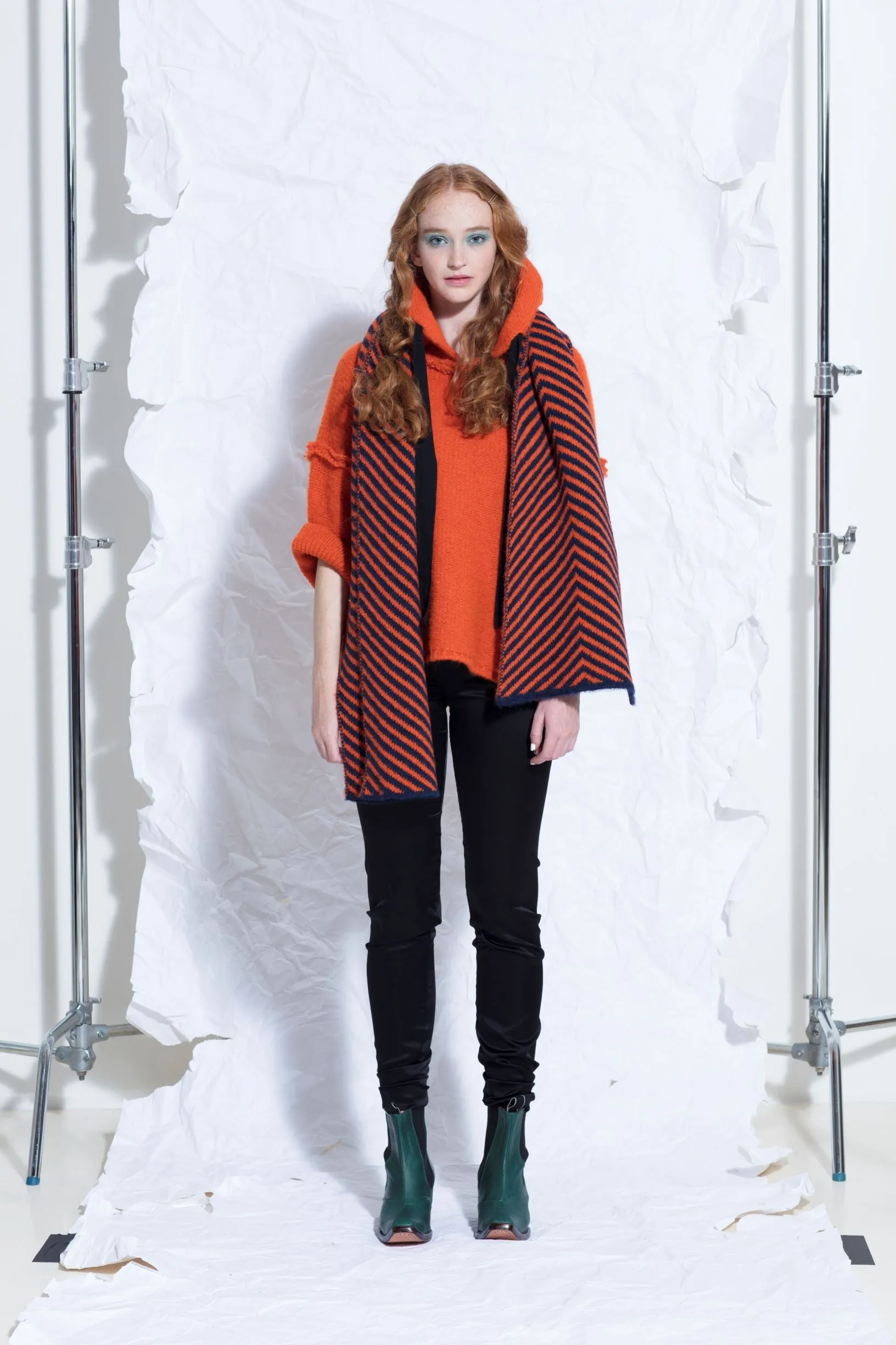 Sloppy Joe hoodie (Alpaca) - Burnt Orange