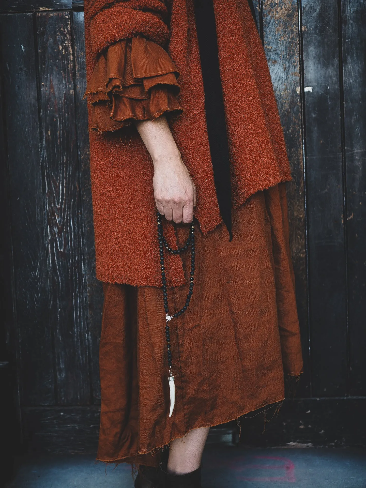 Sloppy Joe hoodie (Alpaca) - Burnt Orange