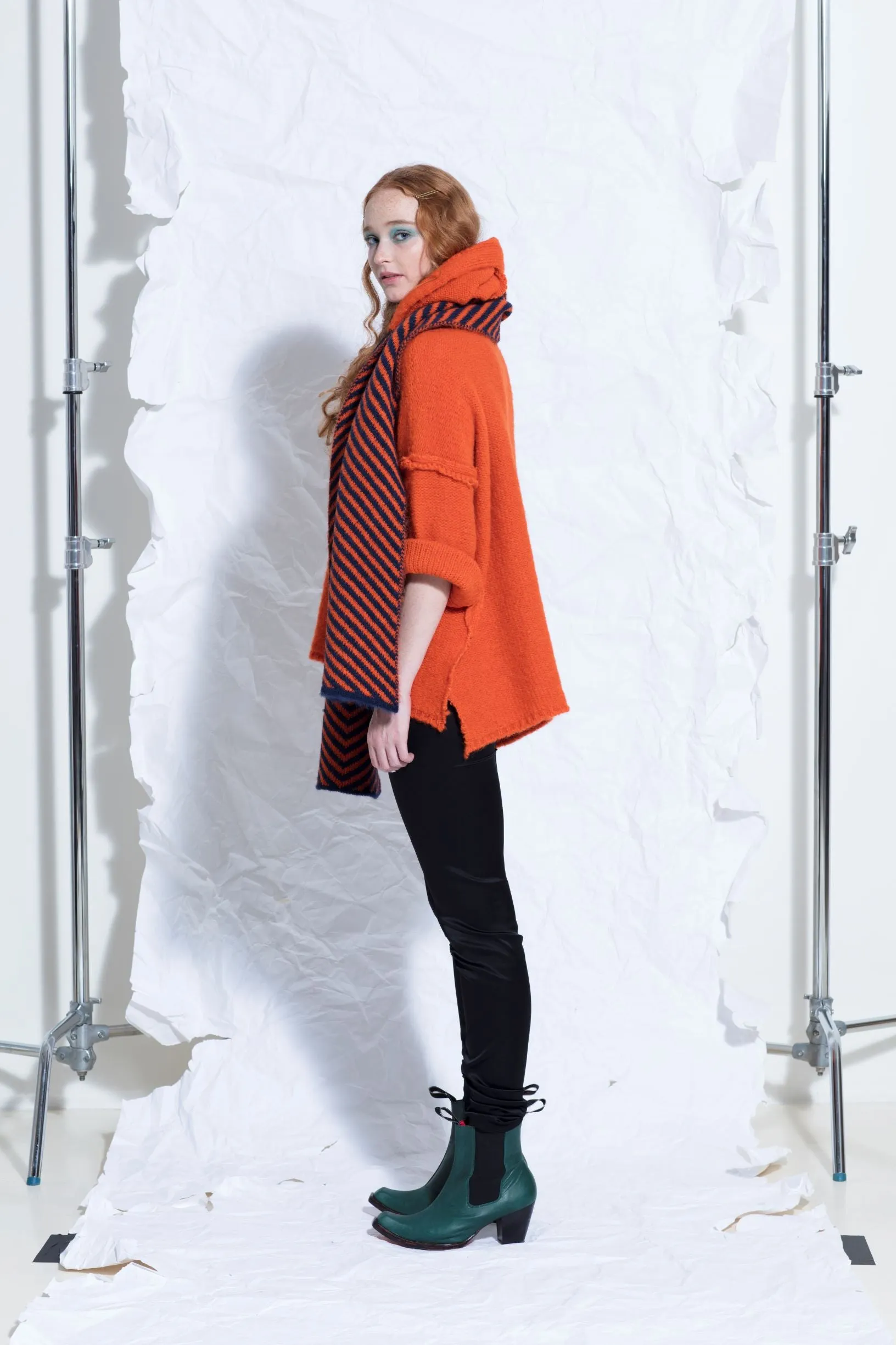 Sloppy Joe hoodie (Alpaca) - Burnt Orange