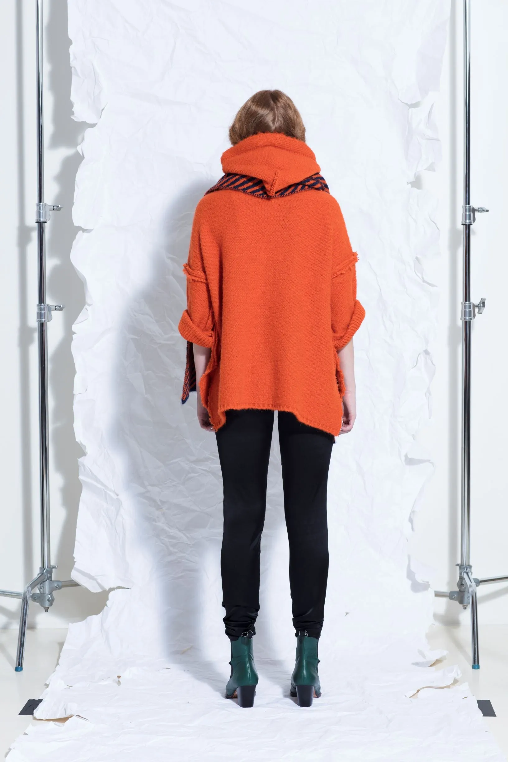 Sloppy Joe hoodie (Alpaca) - Burnt Orange
