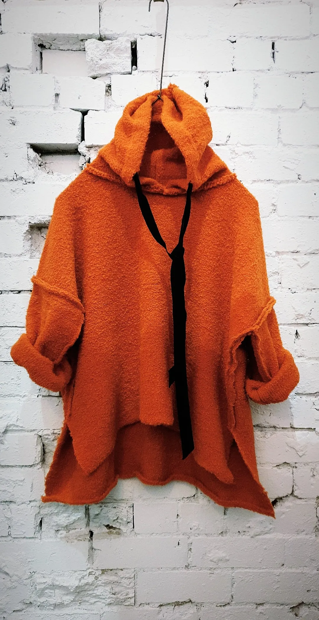 Sloppy Joe hoodie (Alpaca) - Burnt Orange