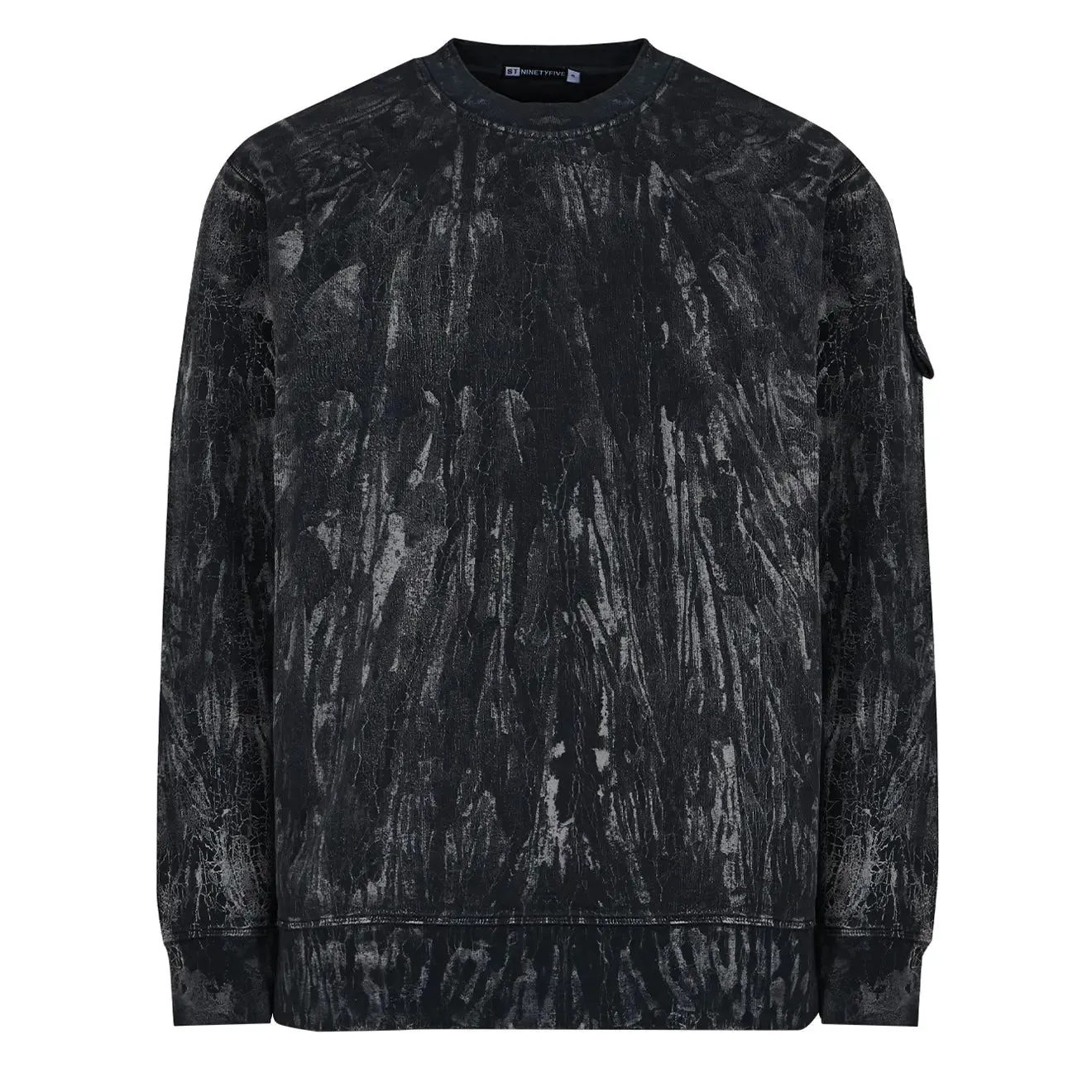 ST95 Oversized Plaster Crew Sweat Black