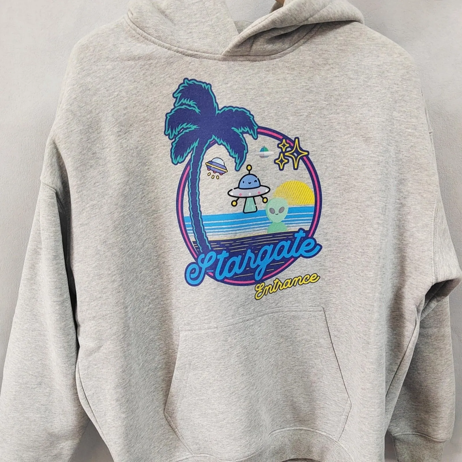 Stargate Entrance Oversized Fleece Hoodie