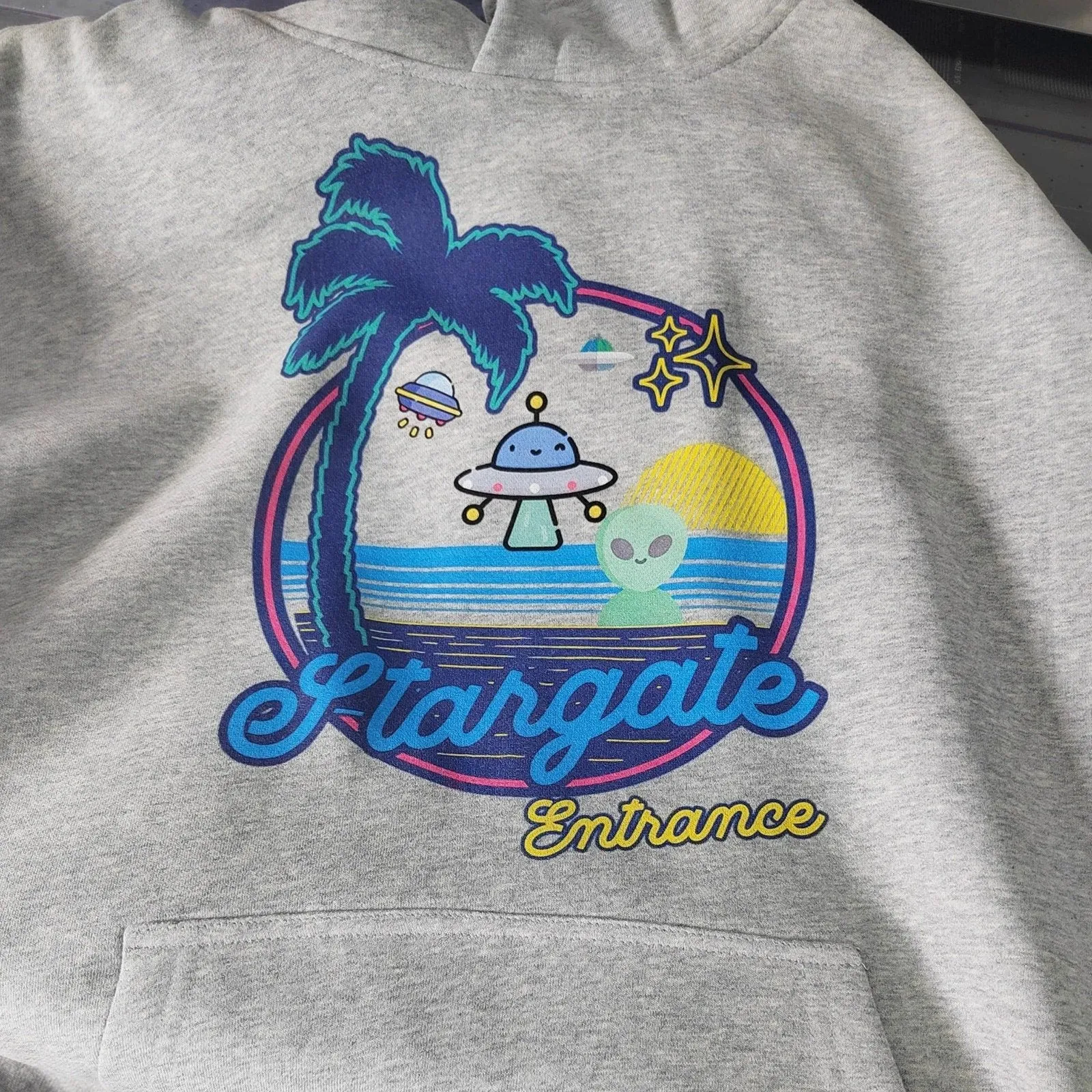 Stargate Entrance Oversized Fleece Hoodie