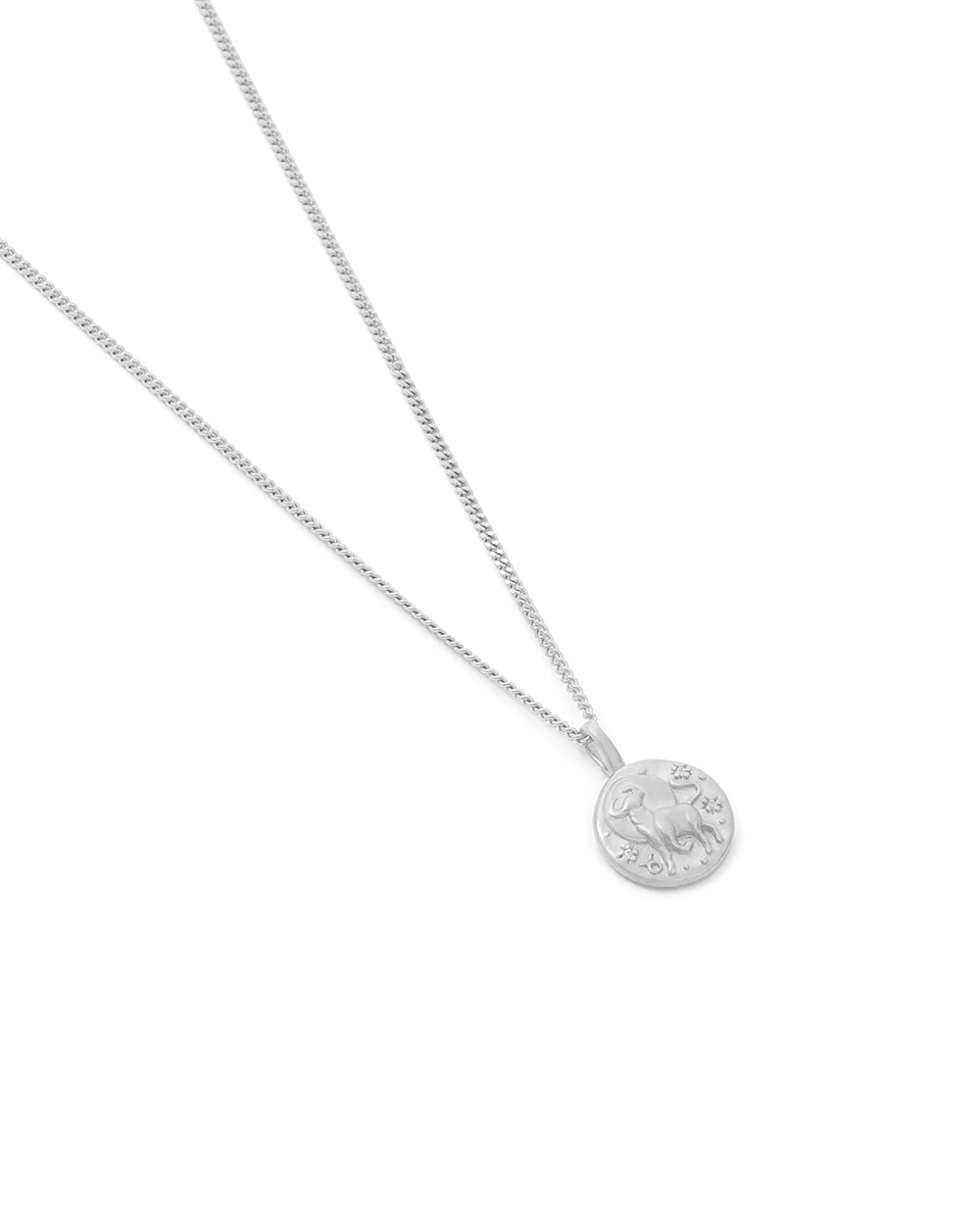 Taurus Petite Zodiac Necklace - Silver