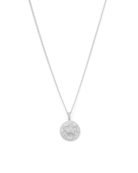 Taurus Petite Zodiac Necklace - Silver