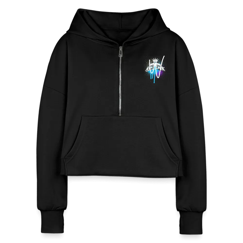 Women's Half Zip Cropped Hoodie