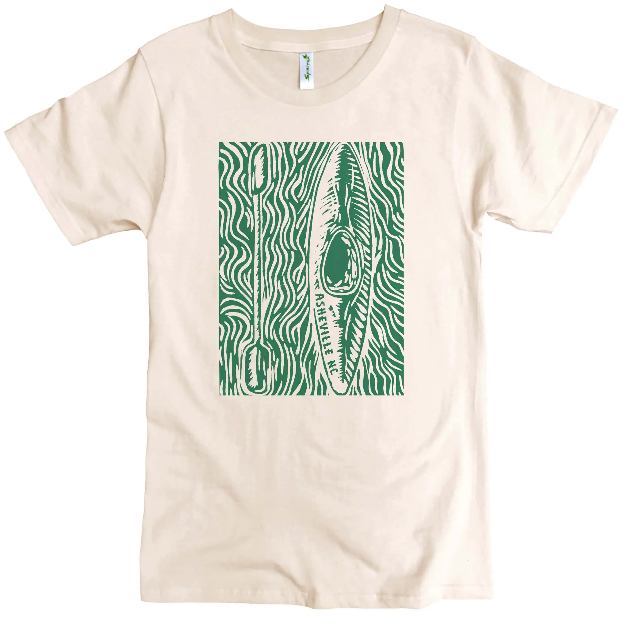 Woodcut Kayak Graphic Tee